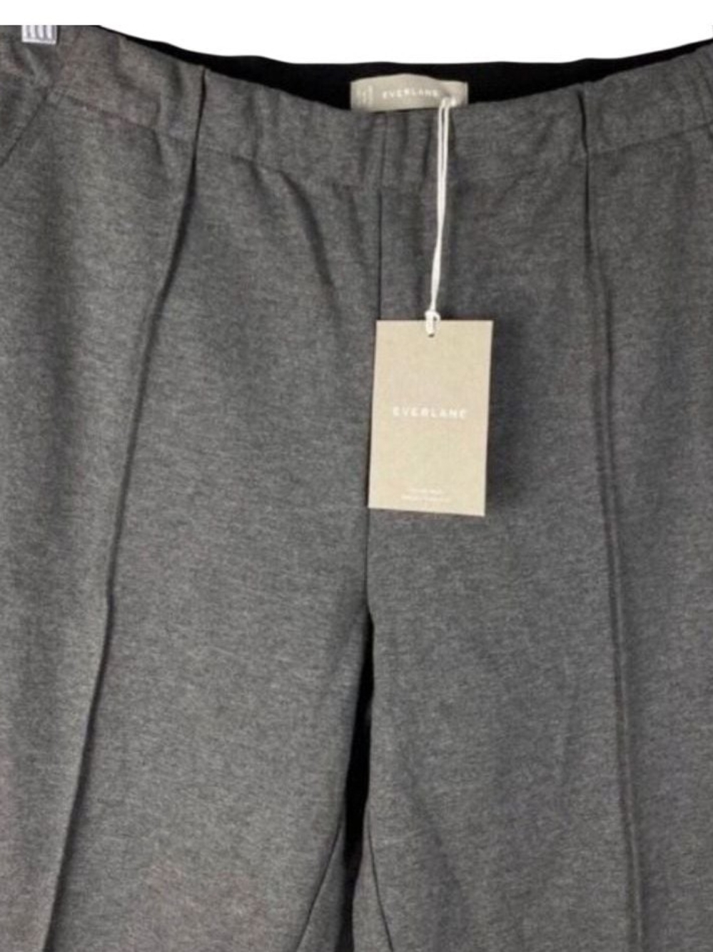 Everlane Dream Pants - Charcoal Gray Straight-Leg Trousers